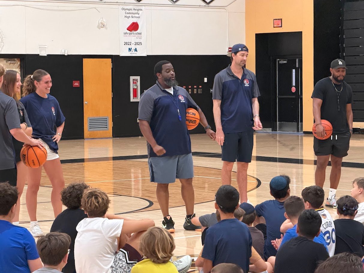 Boca Basketball summer camp full coaching staff lineup at Olympic Heights High School